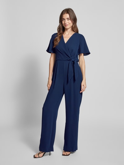 Christian Berg Cocktail Jumpsuit mit Knotendetail Dunkelblau 1