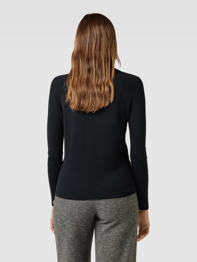 Esprit Collection Strickpullover in unifarbenem Design Black 5