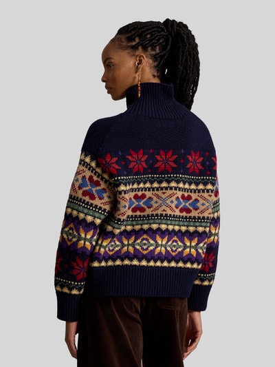 Polo Ralph Lauren Regular fit coltrui van mix van wol en katoen Marineblauw - 5