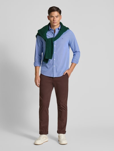 Tommy Hilfiger Regular fit vrijetijdsoverhemd van puur katoen-popeline Koningsblauw - 1