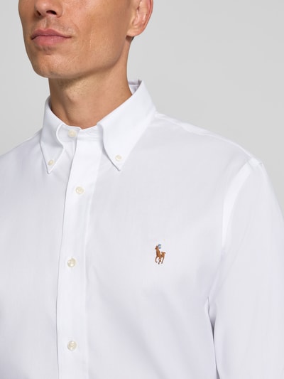 Polo Ralph Lauren Regular fit zakelijk overhemd met button-downkraag Wit - 3