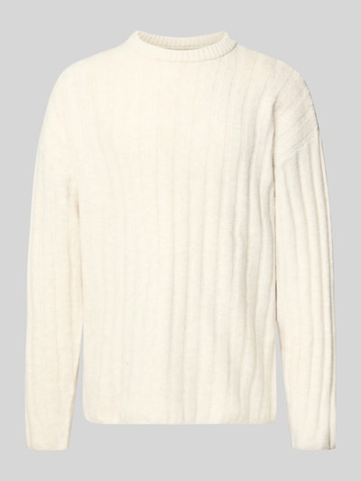 Jack & Jones Gebreide pullover met ribboorden, model 'BRADLEY' Beige - 2