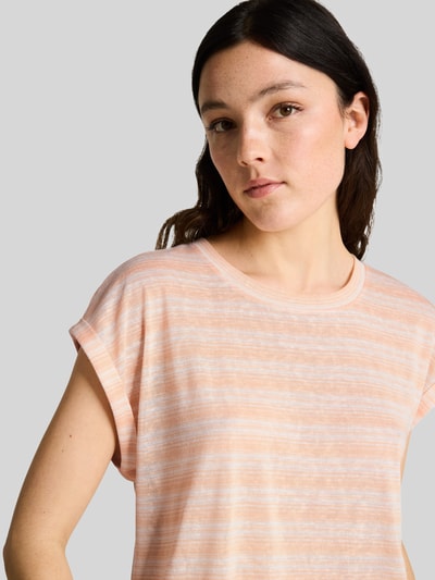 Tom Tailor Denim Regular Fit T-Shirt aus Viskose-Mix Apricot 3