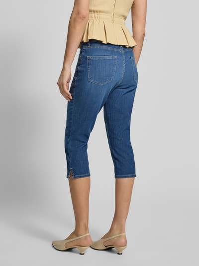 s.Oliver RED LABEL Slim Fit Caprijeans aus Baumwoll-Mix Modell 'BETSY' Dunkelblau 5