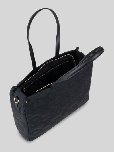 Valentino Bags Shopper aus Polyester-Mix mit Logo-Stickerei Black 2