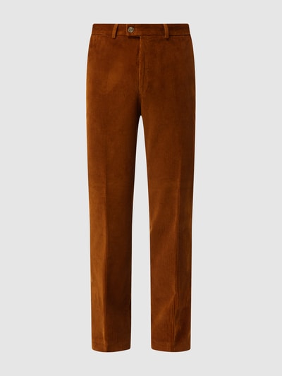 Hiltl Regular fit broek van corduroy, model 'Parma' Cognac - 2