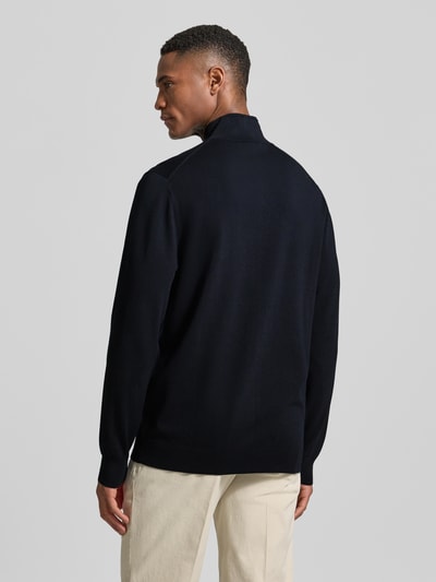 Profuomo Cardigan mit Stehkragen und Zweiwege-Reißverschluss Marine 5