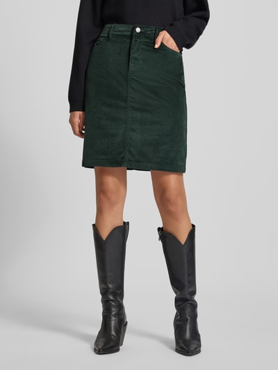 s.Oliver RED LABEL Ausgestellter Mini-Rock in Cord-Optik Dunkelgruen 4
