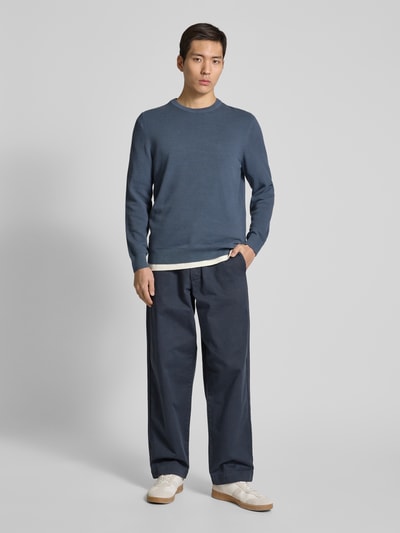 Marc O'Polo Regular Fit Pullover aus reiner Baumwolle  Blau 1