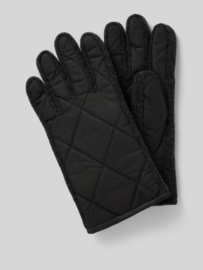 Barbour Handschuhe mit Steppnähten Modell 'Winterdale' Black 1