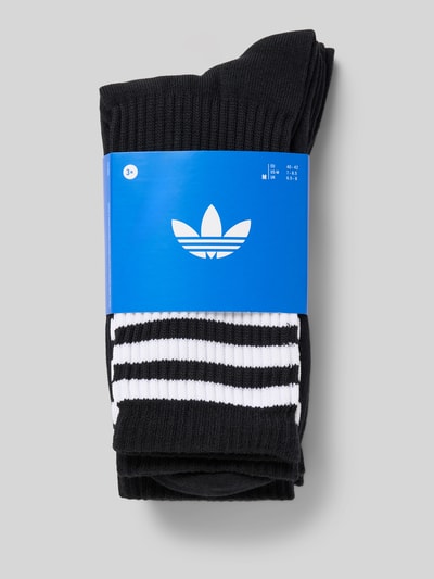 adidas Originals Skarpety z nadrukiem z logo w zestawie 3 szt. Czarny 3