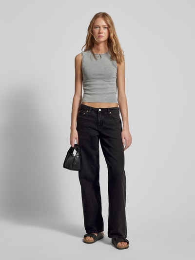 WEEKDAY Loose fit jeans in 5-pocketmodel, model 'Ample' Zwart - 1