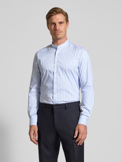 OLYMP Level Five Slim fit zakelijk overhemd met opstaande kraag Bleu - 4