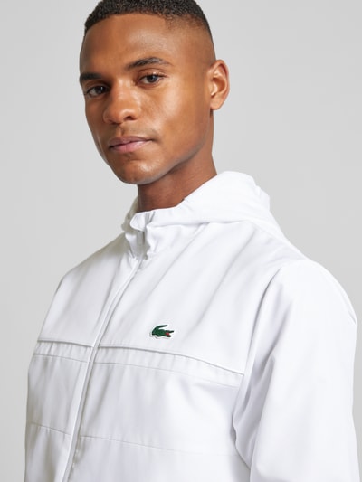 Lacoste Trainingsjacke mit Kapuze Weiss 3