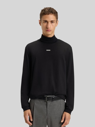 HUGO Golf o kroju regular fit z czystej bawełny model ‘DAPOROLLO’ Czarny 4