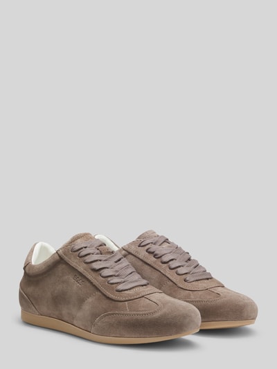 BOSS Sneaker aus echtem Veloursleder mit Logo-Prägung Taupe 2