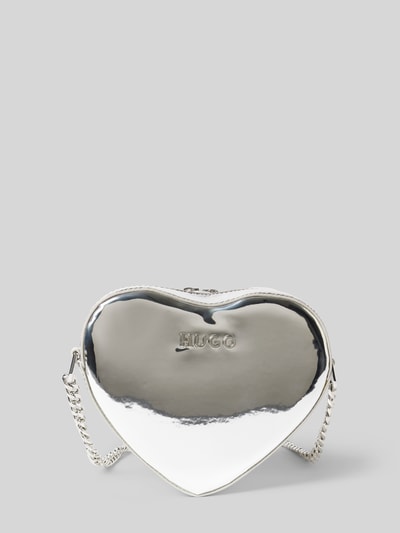 HUGO Crossbody Bag in metallic Modell 'Love' Silber 2