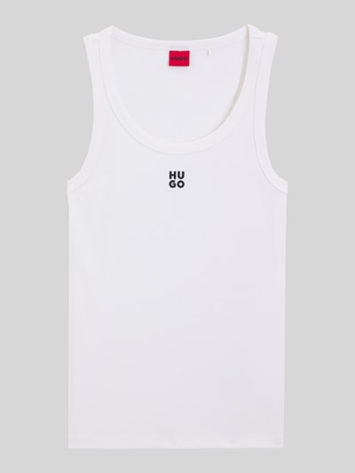 HUGO Slim Fit Tank Top aus Baumwoll-Mix Modell 'DATAMIA' Offwhite 2