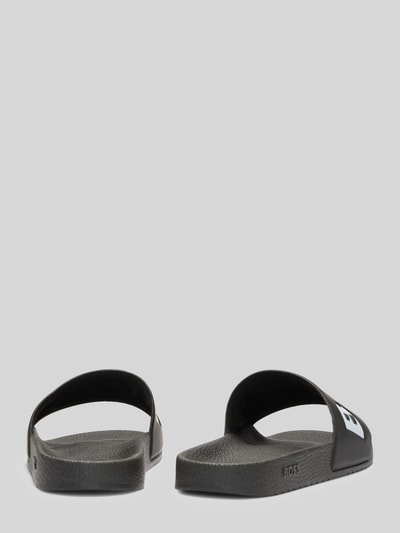 BOSS Badeschuhe mit Logo-Print Modell 'ARYEH_SLID' Black 3