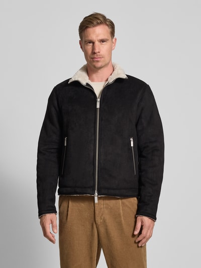 JAKE*S STUDIO MEN Jacke mit Reißverschlusstaschen Black 4