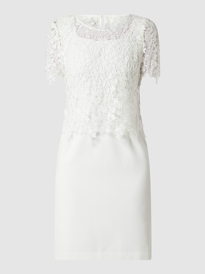 Apart Glamour Cocktailjurk met contrastdetail Offwhite - 2