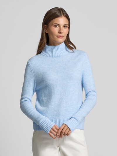 Christian Berg Woman Strickpullover mit gerippten Abschlüssen Hellblau 4