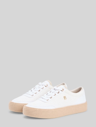 Tommy Hilfiger Sneaker mit Strohsohle Beige 2