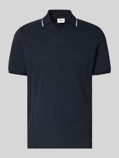s.Oliver RED LABEL Regular Fit Poloshirt aus reiner Baumwolle Marine 2