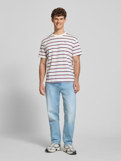 Tommy Jeans Tapered Fit Jeans aus Baumwoll-Mix Modell 'SONNY' Hellblau 1