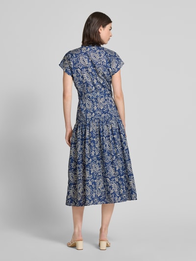 Mango Midikleid mit durchgehender Knopfleiste Modell 'NEMO' Hellblau 5