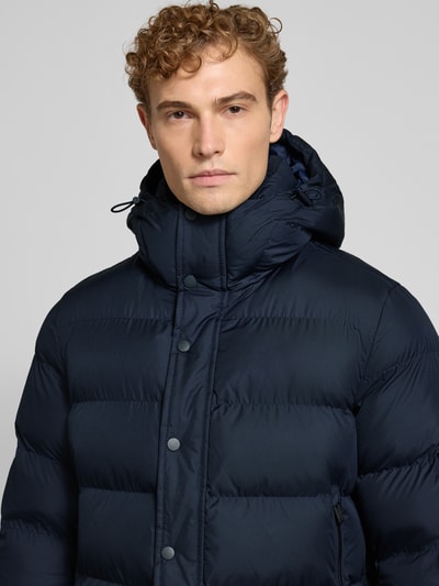 BOSS Orange Regular Fit gewatteerd jack met capuchon model 'Omaris' Marineblauw - 3