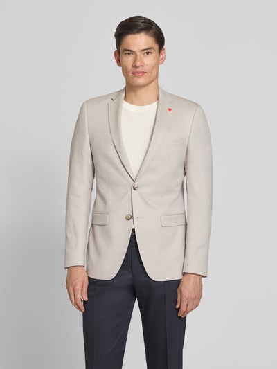 ROY ROBSON Slim Fit 2-Knopf-Sakko mit Pattentaschen Offwhite 4