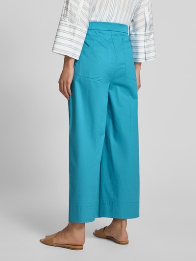 Luisa Cerano Wide Leg Hose mit Bundfalten Tuerkis 5