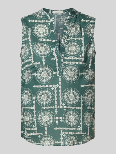 Marc O'Polo Loose Fit Blusentop aus reiner Baumwolle Petrol 2