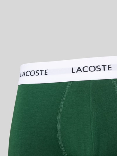 Lacoste Trunks mit elastischem Logo-Bund im 3er-Pack Gruen 2