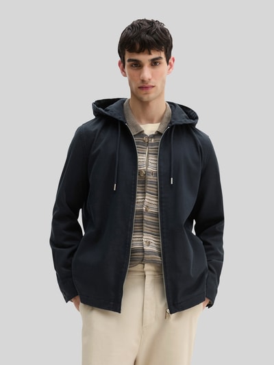 Marc O'Polo Regular Fit Hemdjacke mit Kapuze Marine 4