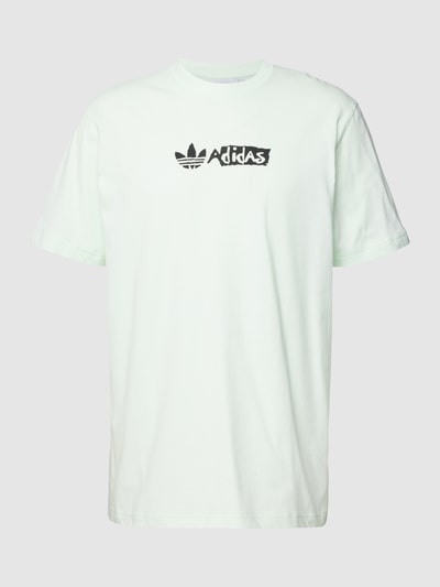 adidas Originals T-Shirt mit Label-Print Mint 2