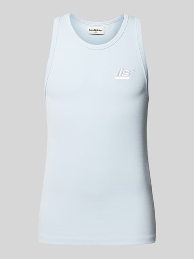 Low Lights Studios Tanktop met labelstitching Lichtblauw - 2