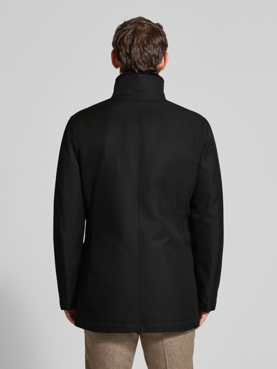 JOOP! Collection Kurzmantel mit verdecktem Reißverschluss Modell 'DARRY' Black 5