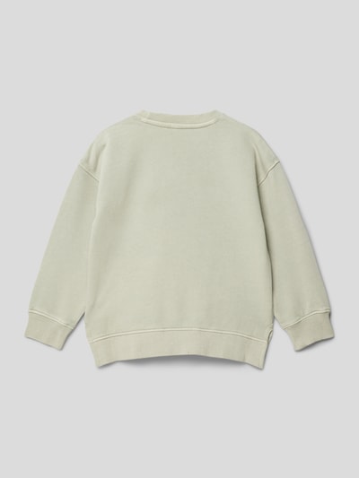 Mango Sweatshirt mit Statement-Stitching Modell 'paradise' Mint 3