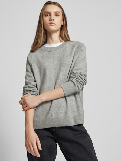 Marc O'Polo Denim Gebreide pullover met ronde hals Lichtgrijs - 3