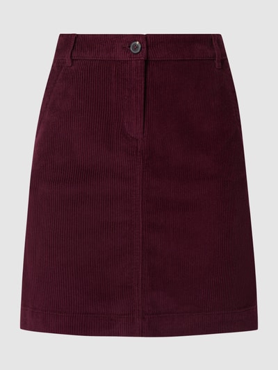 Christian Berg Woman Minirok van corduroy Aubergine - 2