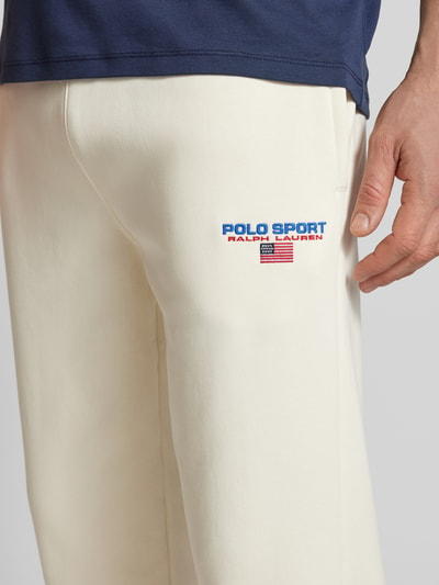 Polo Sport Baggy Fit Sweatpants mit Label-Stitching Offwhite 3