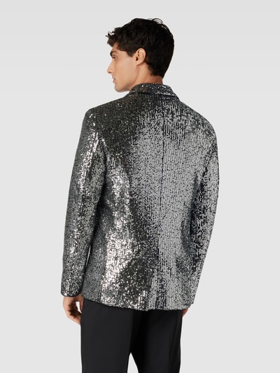 HUGO Hemdjacke mit Paillettenbesatz Silber 5