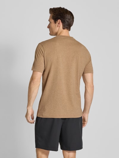 BOSS Green Regular fit T-shirt van katoenmix, model 'TEE' Beige - 5