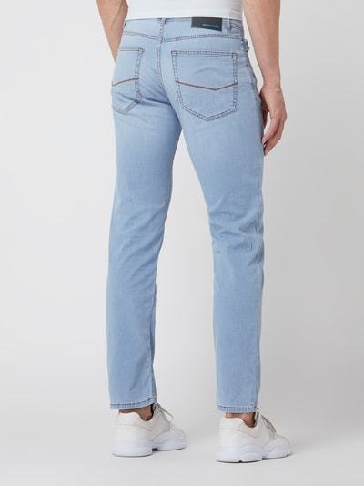 Pierre Cardin Jeans met stretch, model 'Lyon' Lichtblauw - 5