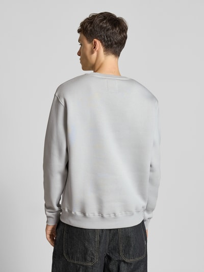Alpha Industries Sweatshirt mit Label-Print Hellgrau 5