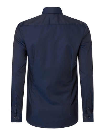 OLYMP No. Six Zakelijk super slim fit overhemd van popeline met extra lange mouwen Marineblauw - 3