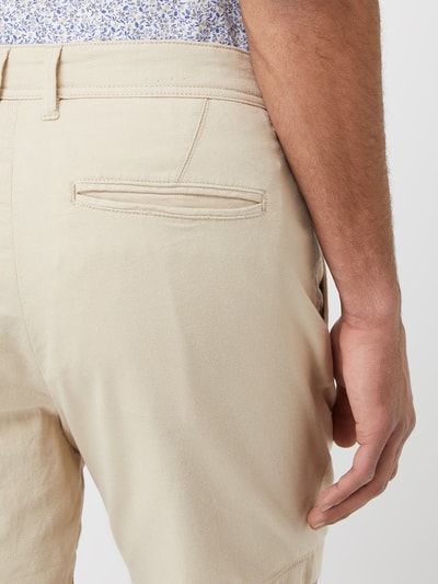 Selected Homme Korte chino met stretch, model 'Storm' Kit gemêleerd - 3