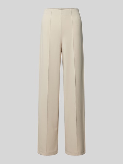 Vero Moda Relaxed fit brede broek met permanente plooi, model 'BECKY' Offwhite - 2